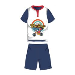   Zomerse korte mouwen kinder katoenen pyjama - Disney Mickey Mouse - Mickey opdruk - donkerblauw - 98