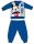 Disney Mickey Mouse winter dikke baby pyjama - katoenen flanellen pyjama - middelblauw - 92