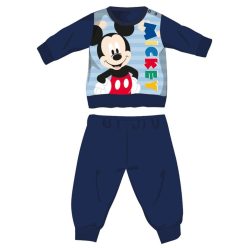   Disney Mickey Mouse winter dikke baby pyjama - katoenen flanellen pyjama - donkerblauw - 80