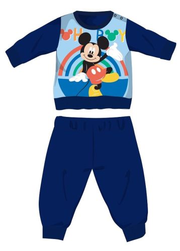 Disney Mickey Mouse baby fleece pyjama - winter dikke pyjama - donkerblauw - 98