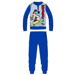   Disney Mickey Mouse winter dikke kinderpyjama - katoenen flanellen pyjama - middelblauw - 98