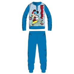  Disney Mickey Mouse winter dikke kinderpyjama - katoenen flanellen pyjama - lichtblauw - 98