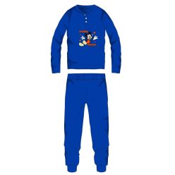   Disney Mickey Mouse katoenen flanellen pyjama - dikke winter pyjama voor kinderen - middelblauw - 104