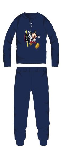 Disney Mickey Mouse winter katoenen kinderpyjama - interlock pyjama - donkerblauw - 104