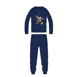   Disney Mickey Mouse winter katoenen kinderpyjama - interlock pyjama - donkerblauw - 110
