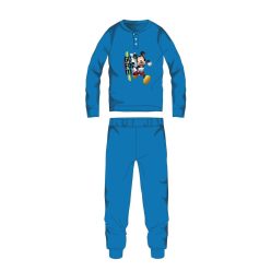   Disney Mickey Mouse winter katoenen kinderpyjama - interlock pyjama - lichtblauw - 104