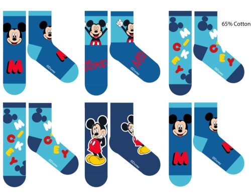 Disney Mickey Mouse kinderkatoenen normale sokken - 6 paar/pak