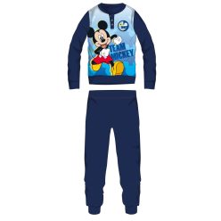   Disney Mickey Mouse fleece pyjama - dikke winter pyjama voor kinderen - donkerblauw - 104