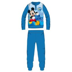   Disney Mickey Mouse fleece pyjama - dikke winter pyjama voor kinderen - lichtblauw - 98