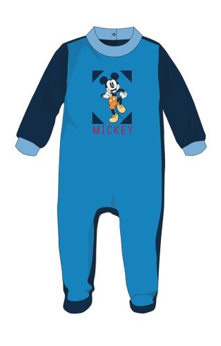 Disney Mickey Mouse baby velour romper - donkerblauw - voor baby's van 1-3 maanden