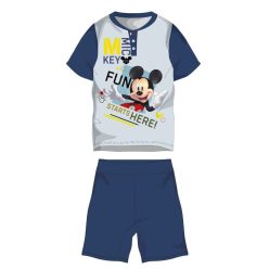   Disney Mickey Mouse zomer korte mouw kinderpyjama - katoenen jersey pyjama - donkerblauw - 104
