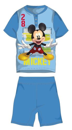 Disney Mickey Mouse zomer korte mouw kinderpyjama - katoenen jersey pyjama - lichtblauw - 110