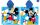 Disney Mickey Mouse sneldrogende poncho - 55x110 cm