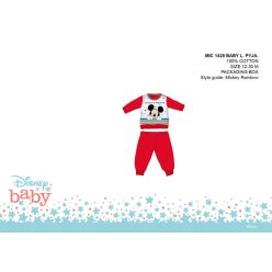   Disney Mickey Mouse baby pyjama - jersey katoenen pyjama - rood - 86