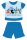 Disney Mickey Mouse zomer korte mouw baby pyjama - katoenen jersey pyjama - Mickey Superster opdruk - middelblauw - 92