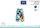 Disney Mickey Mouse zomer mouwloze baby romper - lichtblauw-donkerblauw - voor baby's van 0-1 maand