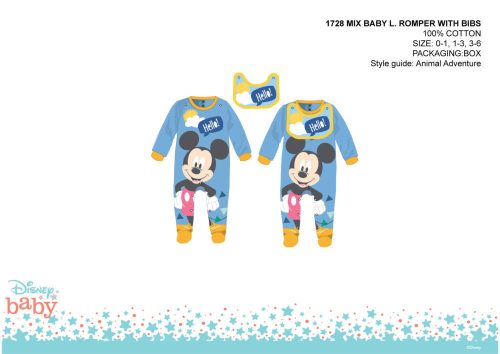 Disney Mickey Mouse baby romper met voorkant