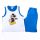 Mickey Mouse jongens katoenen zomer set - T-shirt-korte broek set - middelblauw - 128