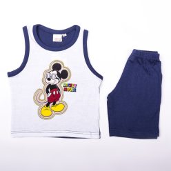   Mickey Mouse jongens katoenen zomer set - T-shirt-korte broek set - donkerblauw - 122