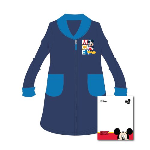 Kinderbadjas - koraal - Mickey Mouse - 128 - donkerblauw