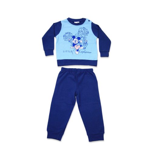 Winter flanellen baby pyjama - Mickey Mouse - donkerblauw - 92