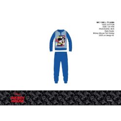   Disney Mickey Mouse dunne katoenen kinderpyjama - jersey pyjama - middelblauw - 116
