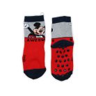 Antislip kinderbeenwarmers - Mickey Mouse - volledig pluche - rood - 19-22