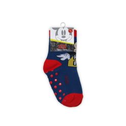   Antislip kinderbeenwarmers - Mickey Mouse - volledig pluche - donkerblauw - 23-26