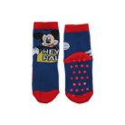 Antislip kinderbeenwarmers - Mickey Mouse - volledig pluche - donkerblauw - 27-30