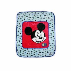   Mickey Mouse baby deken voor jongens - 110 x 140 cm - lichtblauw