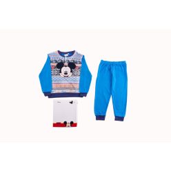   Dikke katoenen kinderpyjama - Mickey Mouse - middelblauw - 122