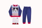 Dikke katoenen kinderpyjama - Mickey Mouse - donkerblauw - 116
