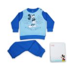 Winterse dikke katoenen baby pyjama - Mickey Mouse - the Best - middelblauw - 92