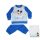 Winter dikke katoenen baby pyjama - Mickey Mouse - middelblauw - 92