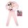 Lange dunne katoenen kinderpyjama - Minnie Mouse met vlinders - Jersey - lichtroze - 134