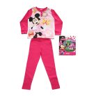Lange dunne katoenen kinderpyjama - Minnie Mouse - met vlinders - Jersey - roze - 110