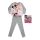 Lange dunne katoenen kinderpyjama - Minnie Mouse met vlinders - Jersey - grijs - 98
