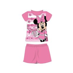   Zomerse korte mouwen kinder katoenen pyjama - Disney Minnie Mouse - gestreept - roze - 122