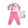 Lange dunne katoenen baby pyjama - hartjes Minnie Mouse - Jersey - roze - 98