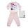 Lange dunne katoenen baby pyjama - hartjes Minnie Mouse - Jersey - lichtroze - 98