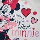 Lange dunne katoenen baby pyjama - hartjes Minnie Mouse - Jersey - lichtroze - 98
