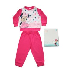   Lange dunne katoenen baby pyjama - gestippelde Minnie Mouse - Jersey - roze - 92