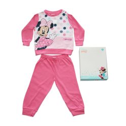   Lange dunne katoenen baby pyjama - gestippelde Minnie Mouse - Jersey - roze - 80