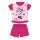 Zomerse korte mouwen katoenen baby pyjama - Disney Minnie Mouse - gestreept - roze - 92