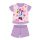Zomerse korte mouwen katoenen baby pyjama - Disney Minnie Mouse - gestippeld - lichtpaars - 92