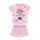 Zomerse korte mouwen katoenen baby pyjama - Disney Minnie Mouse - gestippeld - lichtroze - 92