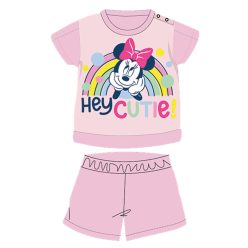  Zomerse korte mouwen katoenen baby pyjama - Disney Minnie Mouse - lichtroze - 80