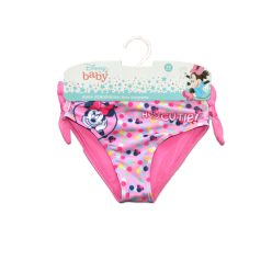   Baby badpak onderkant voor meisjes - Minnie Mouse - Met Hey cutie opdruk - roze - 86