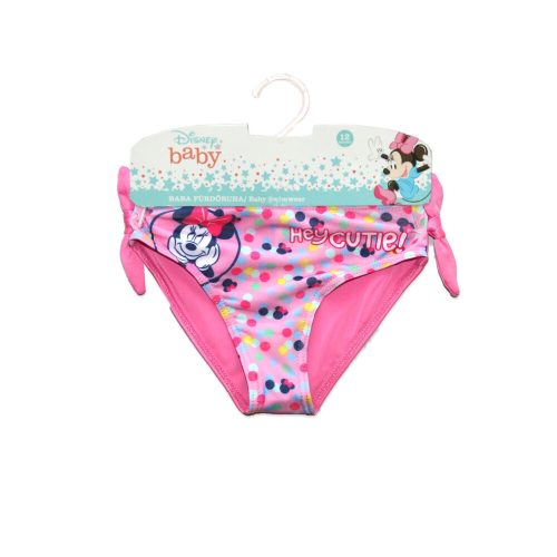 Baby badpak onderkant voor meisjes - Minnie Mouse - Met Hey cutie opdruk - roze - 86