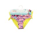 Baby badpak onderkant voor meisjes - Minnie Mouse - Met Hey cutie opdruk - geel - 92